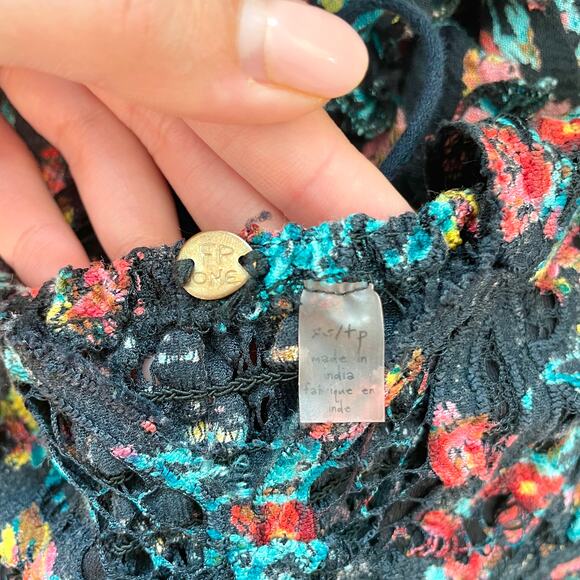 Free People - Printed Adella Mini Slip Dress - Picture 11 of 12